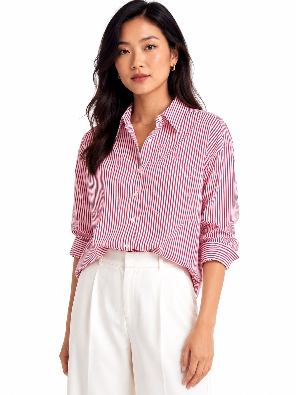 Brooks Brothers Button-Up Shirt Women's 12 Striped Classic Cotton Office Momcore